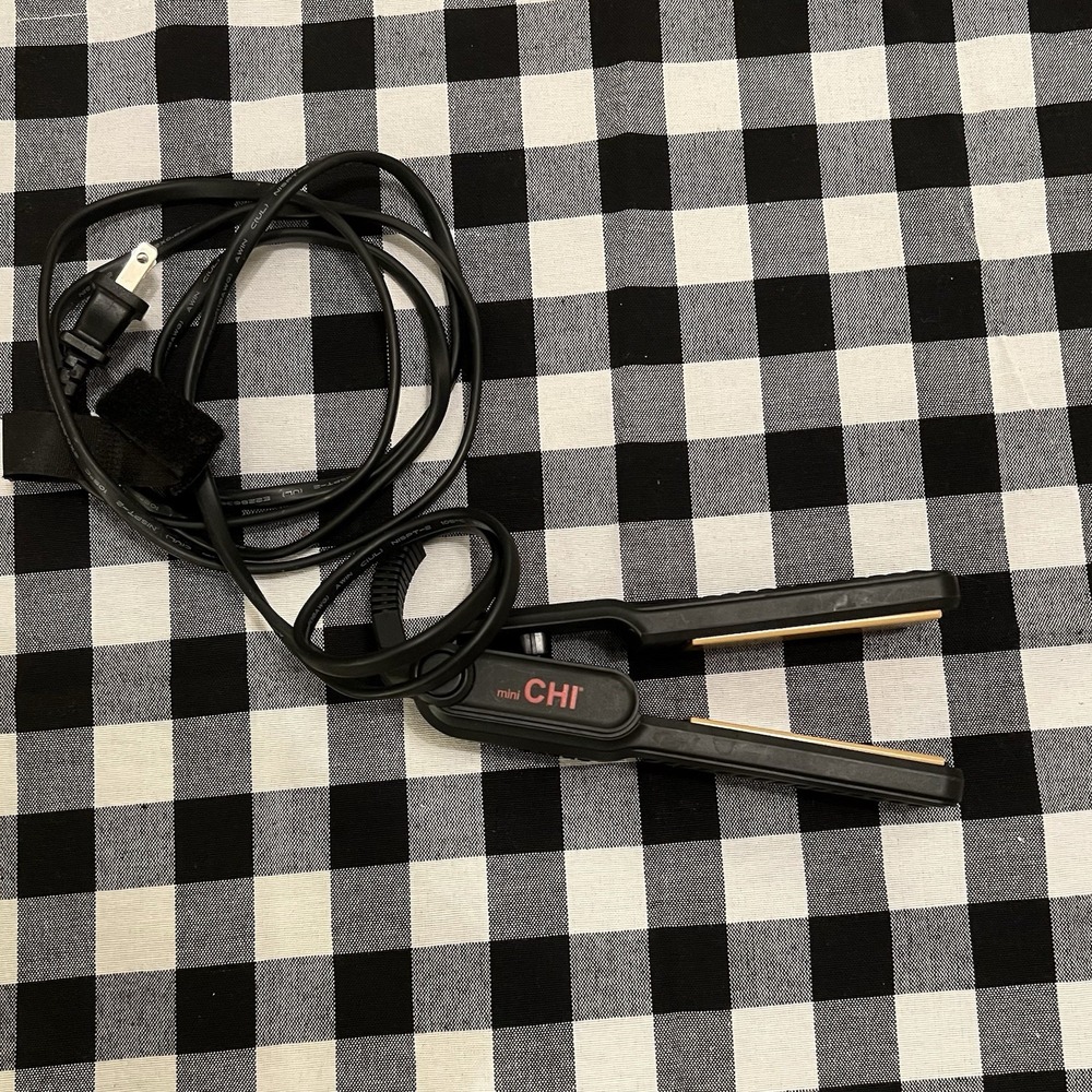 CHI Mini Hair Straightener GF1001TI Flat Iron Tool Travel Ceramic Farouk TESTED
